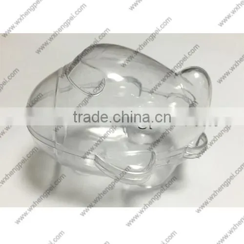 Cleverish portable cute transparent plane plastic storage jewelry wedding box kit