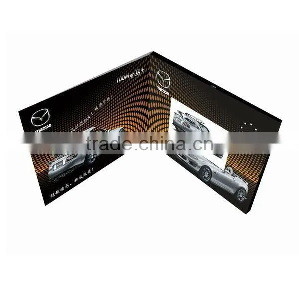 Customized printing 4.3 inch lcd screen video brochure video greeting card for advertising
