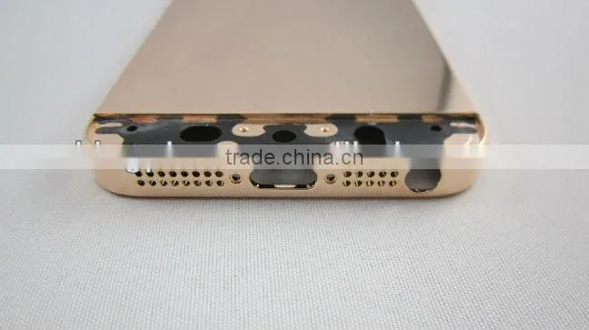 Rose gold mirror finish bezel housing for iPhone 5S, from kingphone