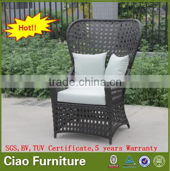synthetic rattan garden furniture high back chair leisure chair