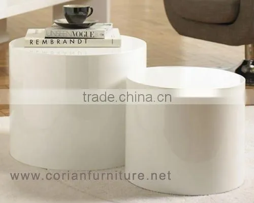 Corianfurniture arylic solid surface made ew printing Folding Owl jacquard square storage seat