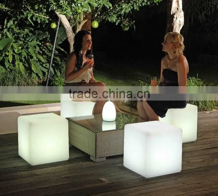 40*40*40CM cube with 16 colors change LED light cube furniture