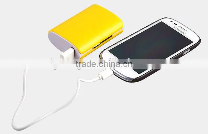 high quality dual usb powerbank portable Mobile Power with led light