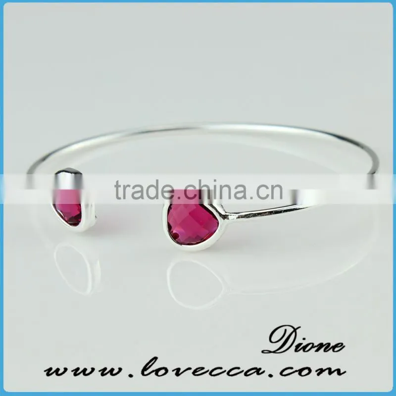 Wholesale Guangzhou Factory Charms Jewelry Birthstone Bracelet Bangle