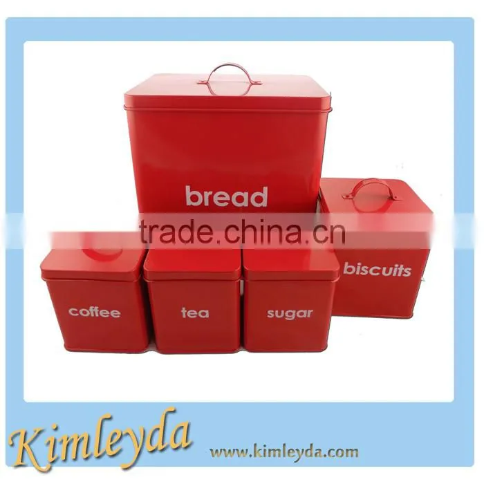 wholesale carbon steel storage canister set metal storage box