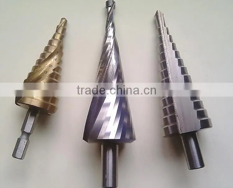 High Quality HSS Titanium Coated Twist Drill Step Drill Bit Made in China