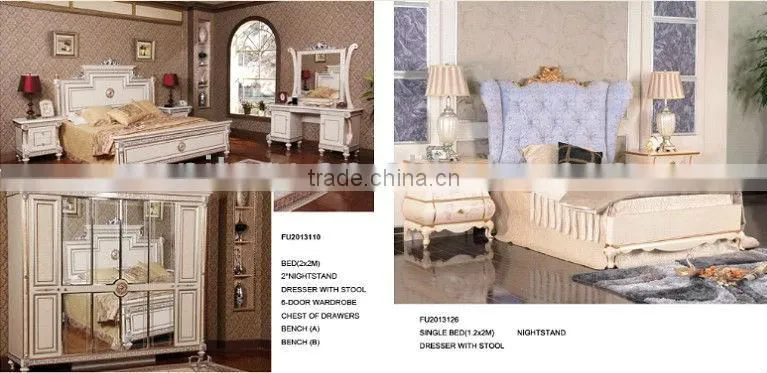 2013 year lastest design MDF European design bed