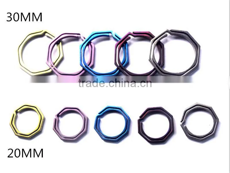 TK-1773 Outdoor edc tool Multi-function Titanium Alloy Quick Release Anti-lost Carabiner Bottle Opener
