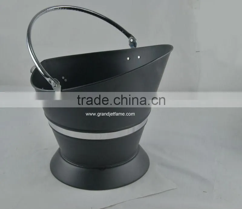 fireplace accessories matte black big waterloo coal bucket