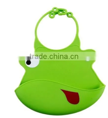 Lottie supply Cute animal shape designed food grade soft silicone Baby Bibs