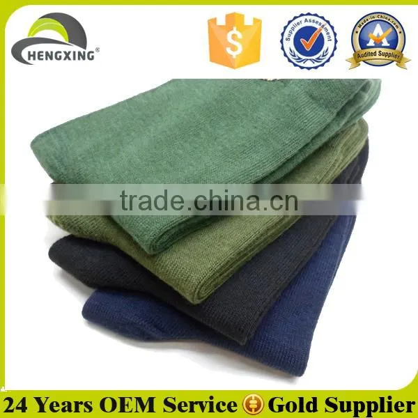 Wholesale military durable bottle green socks