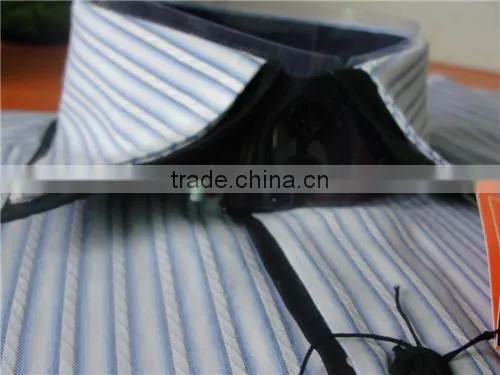Factory wholesale cheap man shirt,high collar stipes dress shirts