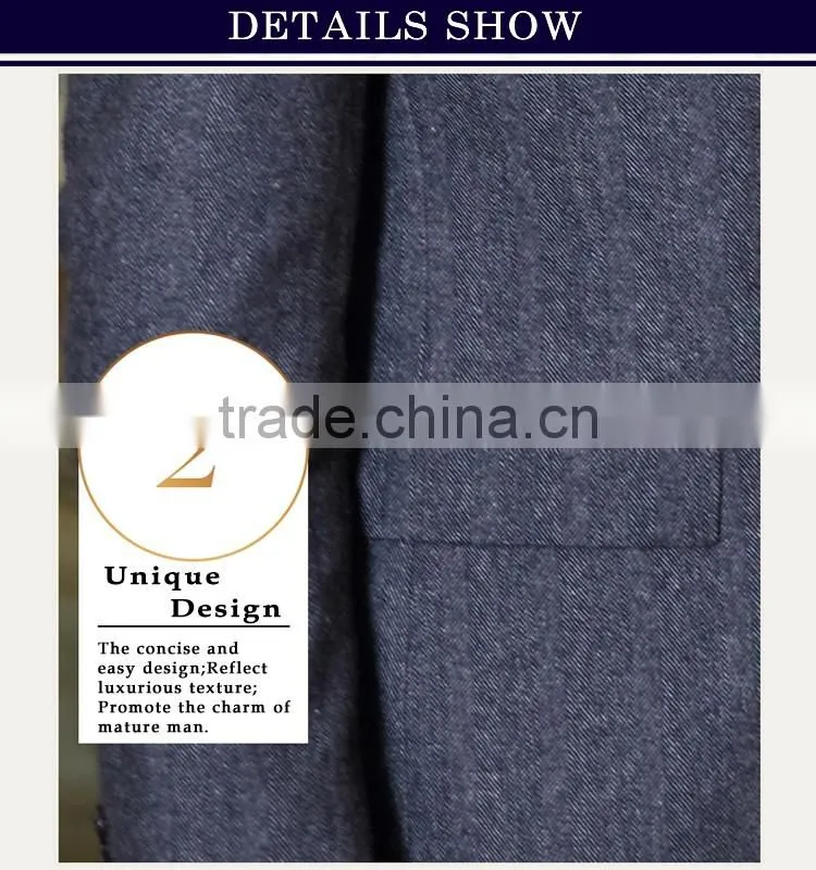 2015 hot sale bespoke tailored made men's business suits made in china