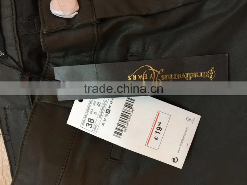 GZY latest new style stock jeans export goods