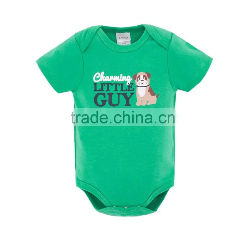 2017 New Lovely Dog Baby Clothes Sleeveless 100% Cotton Baby Rompers Summer