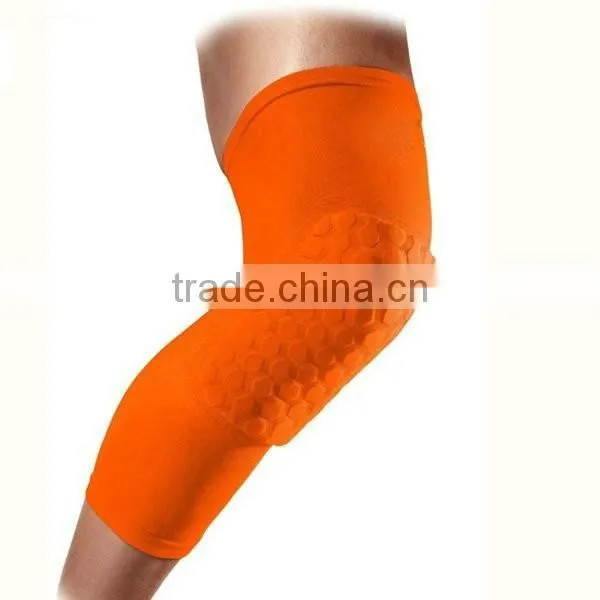 Sports compression honeycomb basketball knee sleeve pads