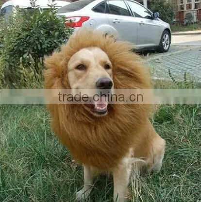 Pet Costume Lion Mane Wig for Dog Cat Halloween Clothes