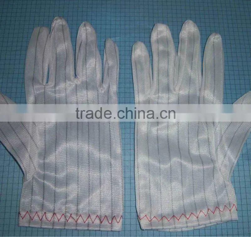 cleanroom nylon esd conductive gloves GL-3301