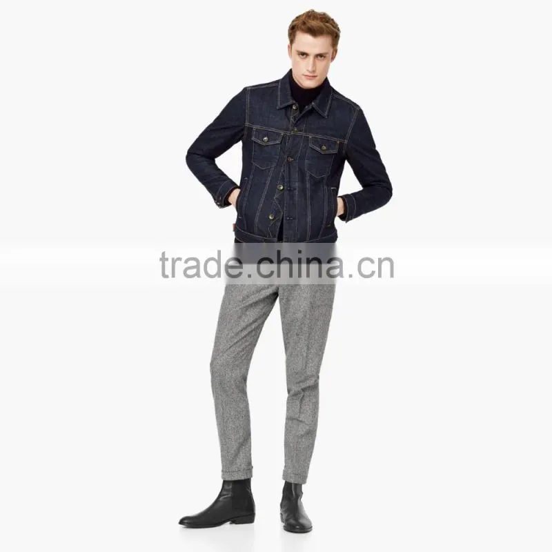 classic blue wholesale denim jacket men new fashion wear