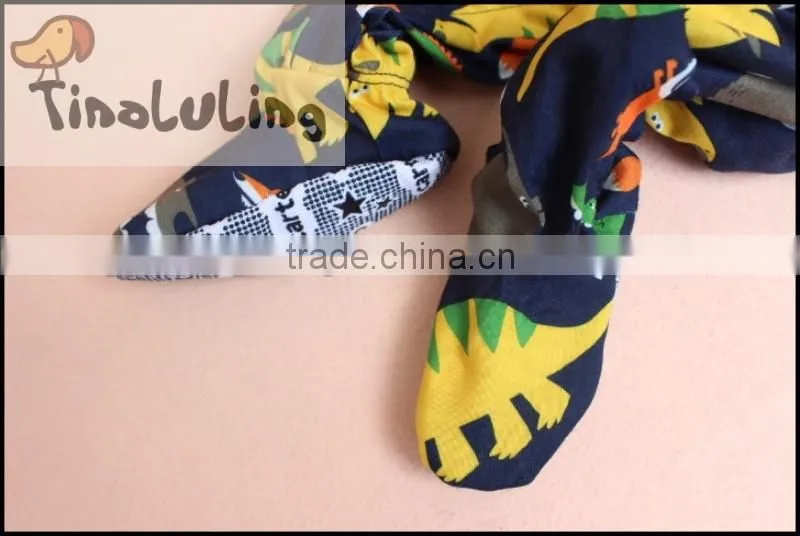TinaLuLing Dinosaur Pajamas Fashion 100% cotton Boys One Piece Jumpsuits