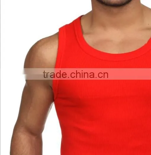 Trade Assurance Premium Spandex/Cotton Blank Mens Stringer Gym Tank Top