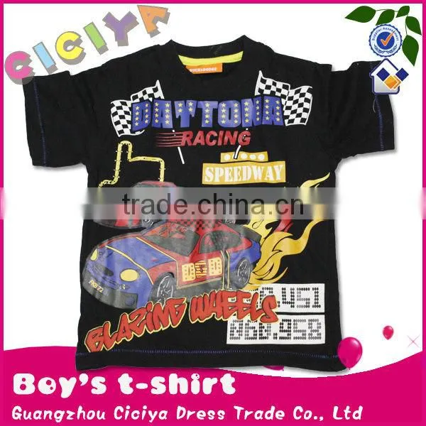 Summer short sleeve kids tshirt with printing