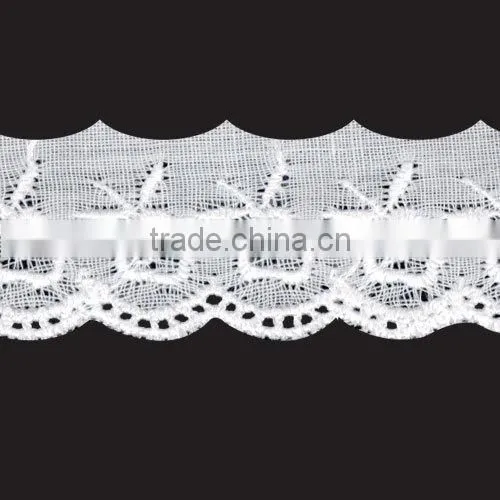 brand new embroidery cotton lace tc lace
