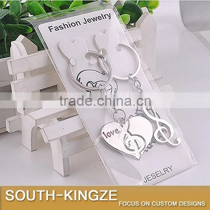 Lover Music Note Hearts Keychain