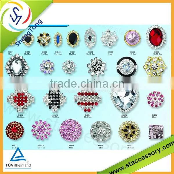 Popular wholesale rhinestone fashion button