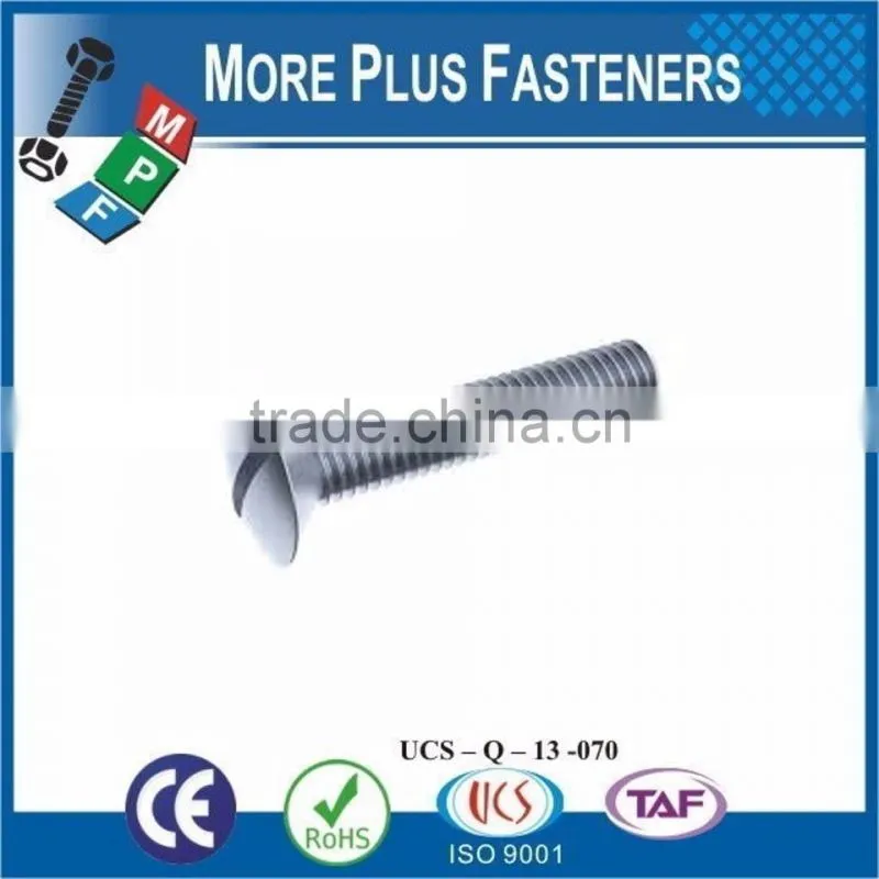 Made in Taiwan Made in Taiwan Slotted Raised Countersunk Head Machine Screw DIN 964