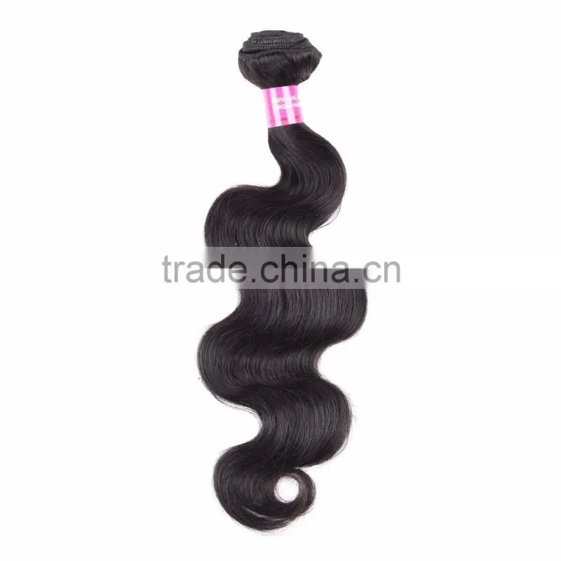 Xuchang factory hot sale natural Color body wave 100% human malaysian virgin hair