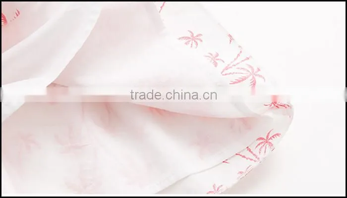 printing cotton braces skirt baby girls dresses