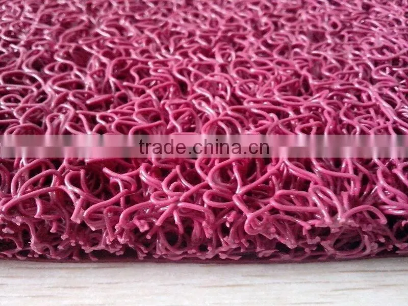 New design noodle customerized pvc coil floor mat carprt