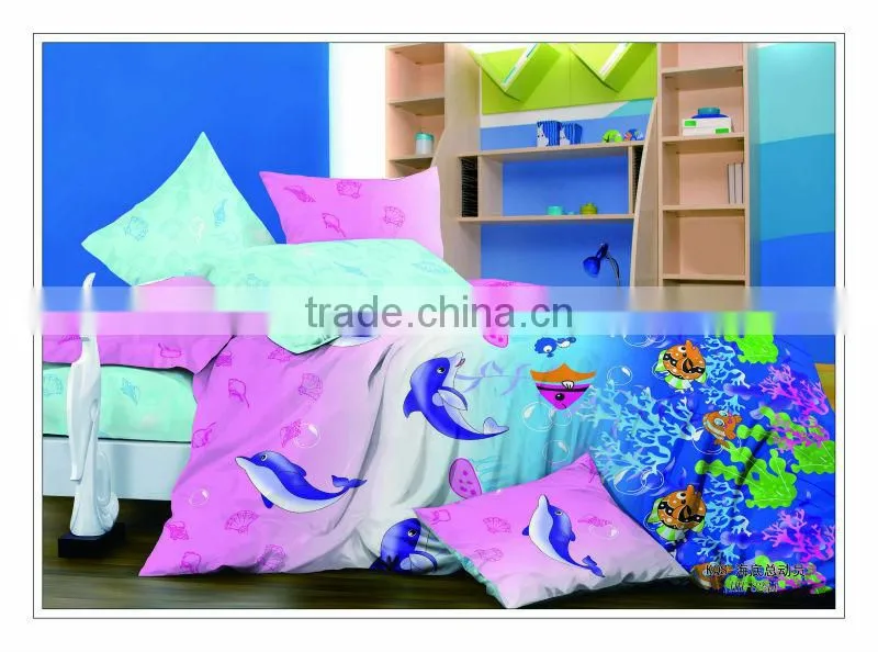 100% cotton C133*72 child reactive dyeing baby crib bedset