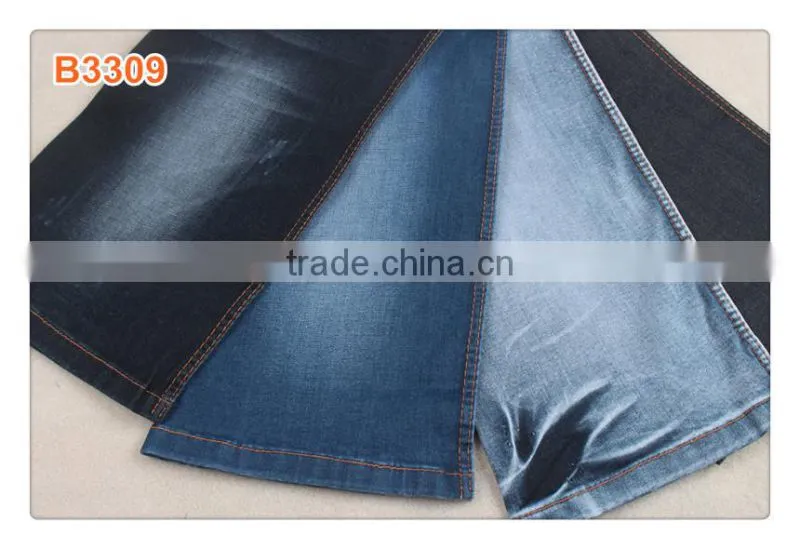 9.5oz dark blue stretch denim jeans fabric made in China