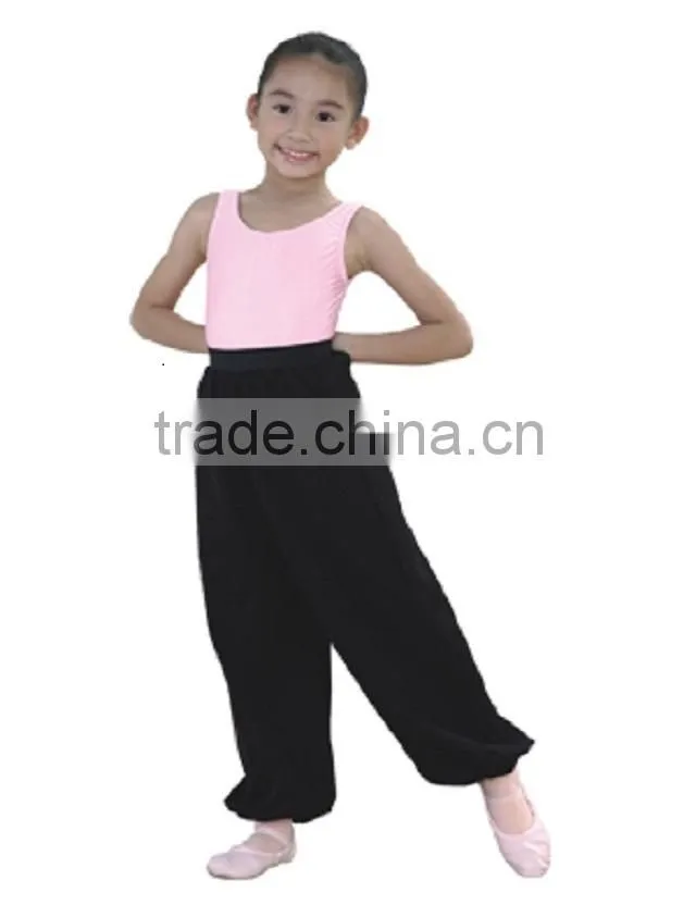 Child rounded jazz pants. Long jazz pants.