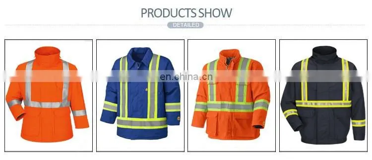 Wholesale winter construction safety fireproof protection jackets