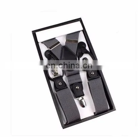 High-end brand 6 cllips european and American style suspenders