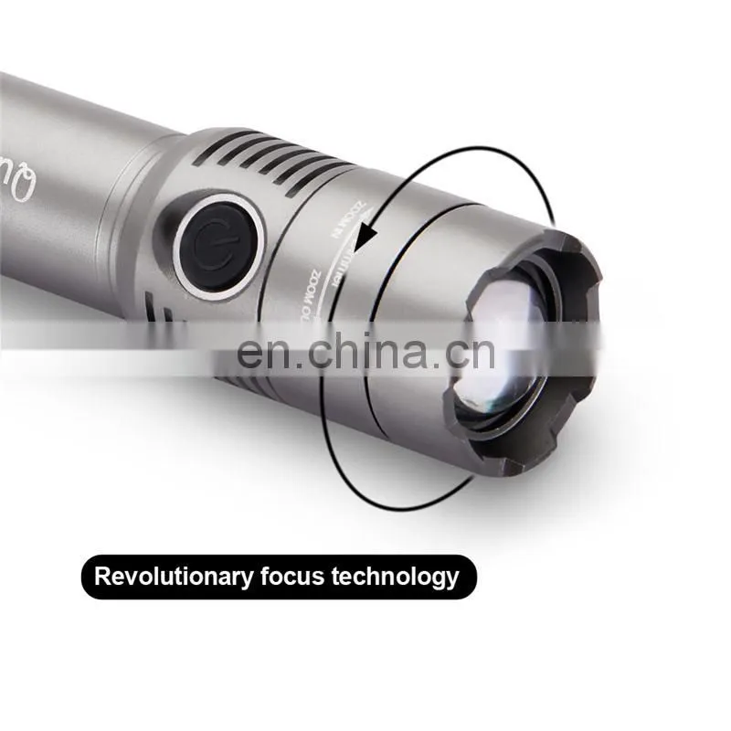 wholesale price build in Lithium-ion battery rechargeable led flash torch night light with socket