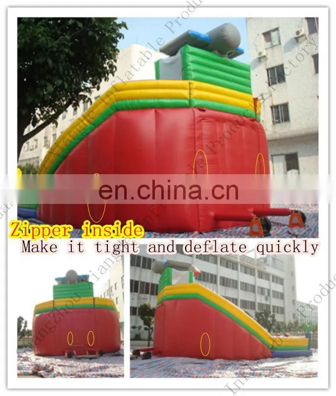 Hot sale commercial grade PVC Tarpaulin brand new FU049 inflatable rocket fun city