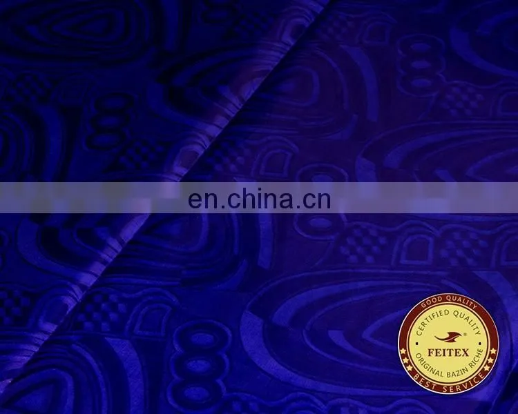 African Fabric Wholesale Guinea Brocade 5 Yards Cotton Garment Fabric Bazin Riche African Party Dress Textile FEITEX