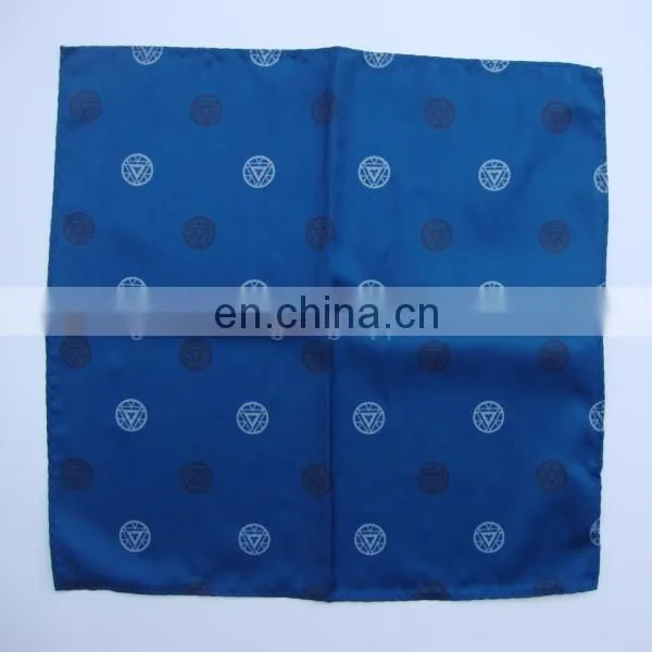 Red Polyester Pocket Square Custom Design