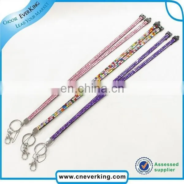 fashional design mock up rhinestone id badge holder lanyard