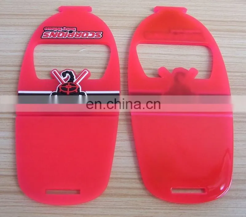 custom 3d pvc embossed design mobile phone holder/phone display stand