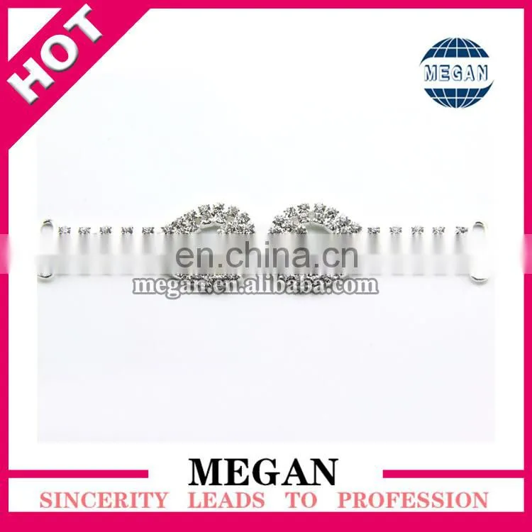 Silver Rhinestone Connectors Bikini Fancy Headband Connector