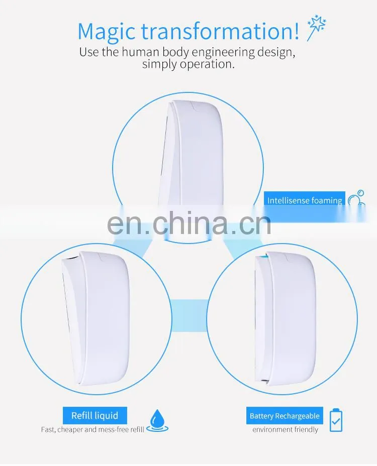 Foam sensor pump automatic hand soap dispenser