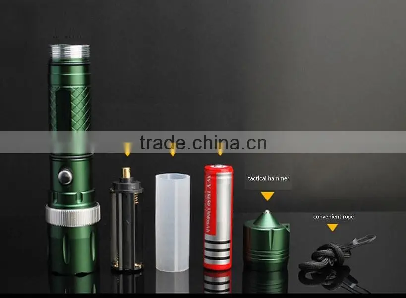 Factory OEM 3W Lumens Adjustable Focus Flashlight Torch