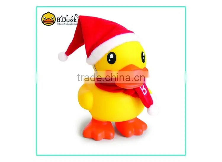 B.Duck popular plastic pvc material money box for christmas gifts