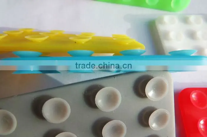 2013 soft transparent double vacuum silicone suction cup,silicone sucker