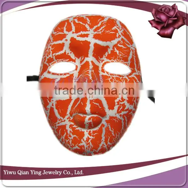 Cheap popular orange carnival masquerade party masks for sale
